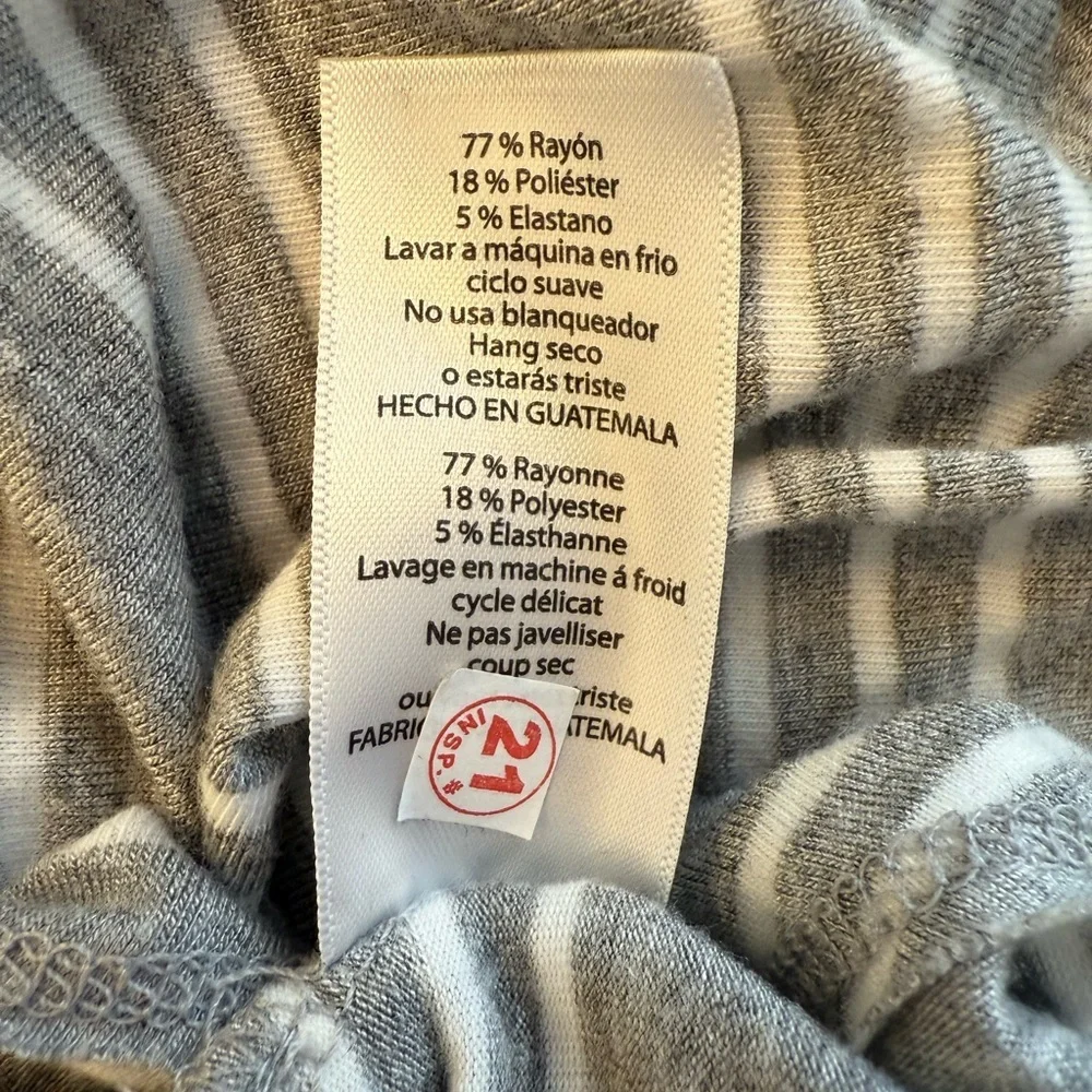 NWT LuLaRoe Anna Maxi Dress Gray and White Size Medium - Picture 2 of 7